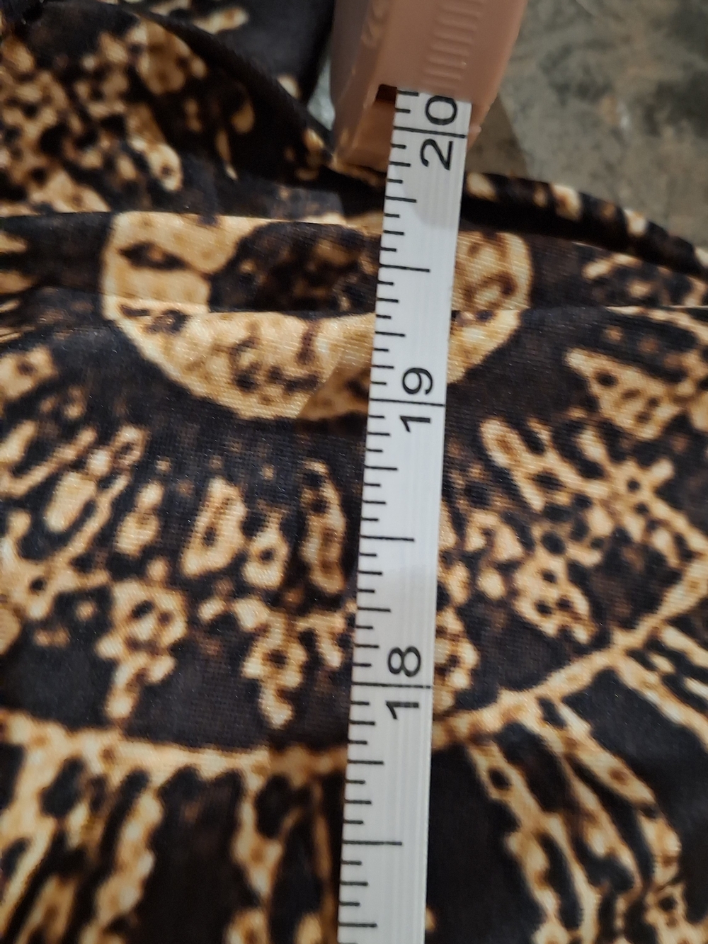 Plus Size Black Maxi Dress with Gold Medallion Print - Picture 5 of 9